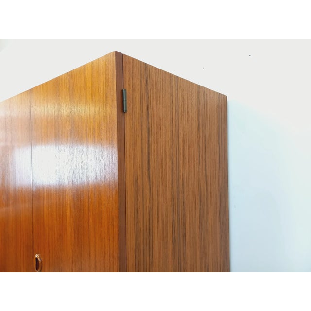 Vintage Scandinavian Style Teak Wardrobe, 1960s For Sale - Image 9 of 17