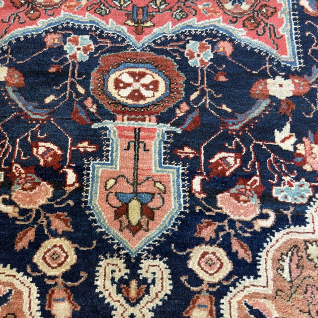 Malayer Floral Medallion Rug by Ignoto for Ignoto For Sale - Image 5 of 8