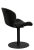 Contemporary Xander Swivel Dining Chair in Black For Sale - Image 3 of 5