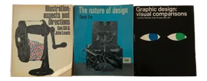 1960s Illustration Graphic Design Books- Set of 3
