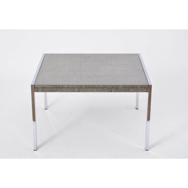 Vintage German Steel and Aluminum Coffee Table, 1960s For Sale - Image 4 of 9
