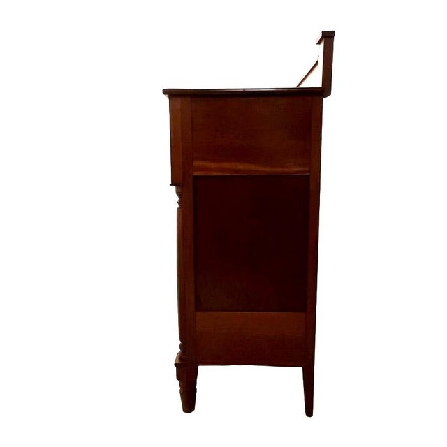 1850s Empire Style Birds Eye Maple Wood Dresser Chest of Drawers With Secret Drawers For Sale - Image 6 of 13