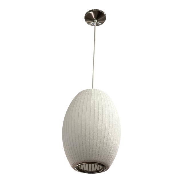 George Nelson for Herman Miller Nelson Cigar Bubble Pendant Light For Sale