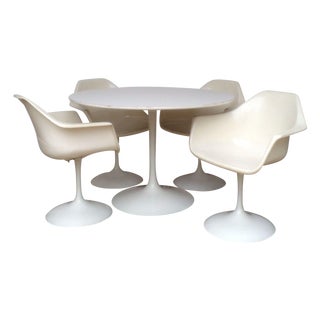 Saarinen Style Tulip Dining Set For Sale