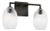 Hable by Visual Comfort Studio Serafina 2-Light Vanity Sconce in Aged Iron Black Finish For Sale