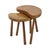 Vintage Wooden Kidney-Shaped Nesting Tables Wood, 1960s, Set of 2 For Sale - Image 14 of 17