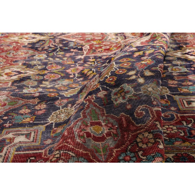 Antique Persian Tabriz Rug, 06'07 X 09'05 For Sale In Dallas - Image 6 of 10
