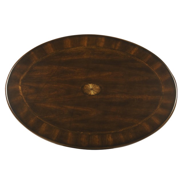 Selected solid Woods, Wood products and choice veneers. Cherry veneer top with linen-fold inlay design of maple and walnut...