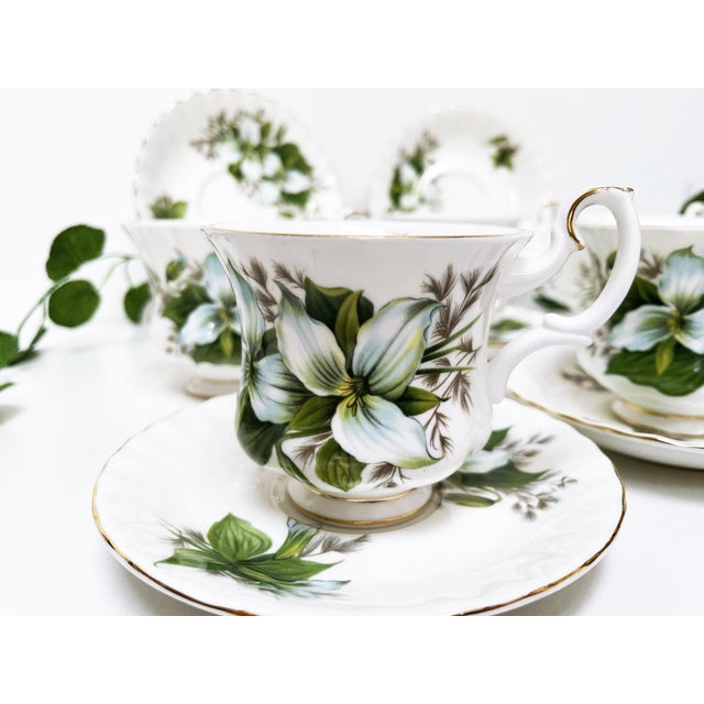 Vintage Trillium Set for Six People from Royal Albert, 1980s, Set of 12 For Sale - Image 14 of 18