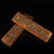This is a striking pair of vintage Chinese carved wood panels, crafted from what appears to be Huali (Rosewood) or a...