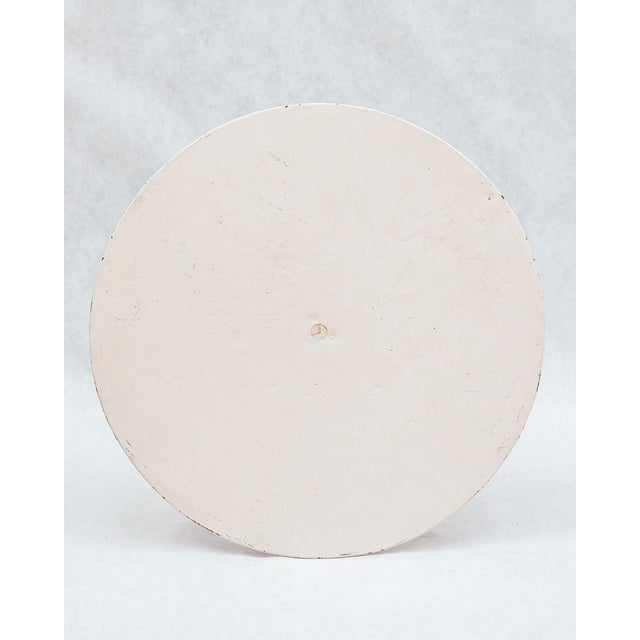 French Round Metal Garden Table, 1940s For Sale - Image 4 of 5