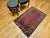 Early 20th Century Vintage Turkish Village Area Rug, Hand-Knotted Wool, Red & Navy, 1950s, 3' x 5' For Sale - Image 5 of 15
