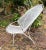 Mid-Century Modern Vintage Salterini Mid-Century Modern "Radar" White Metal Patio Chair, Attributed For Sale - Image 3 of 9