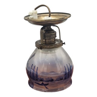 Brass Ceiling Lamp, 1890s For Sale