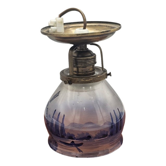 Brass Ceiling Lamp, 1890s For Sale