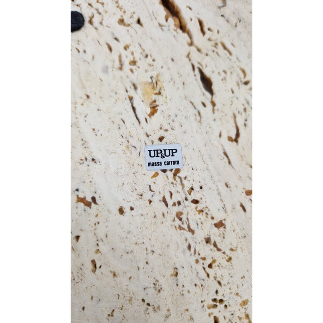 Pocket Emptiers in Turned Travertine from Up & Up, 1970s, Set of 2 For Sale - Image 14 of 18