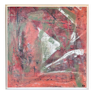 Abstract Painting Signed “Rb” Midcentury Modern