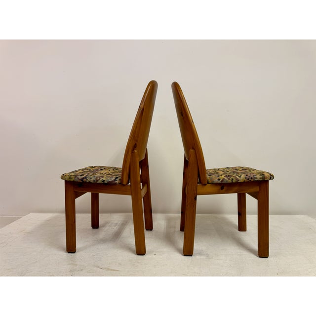 Vintage Danish High Back Pine Dining Chairs by Niels Koefod for Glostrup, 1970s, Set of 6 For Sale - Image 11 of 18