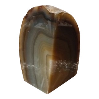 Gorgeous Cut & Polished Brazilian Agate Geode For Sale