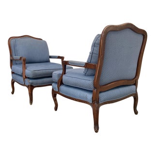 1940s Vintage French Arm Chairs - a Pair For Sale
