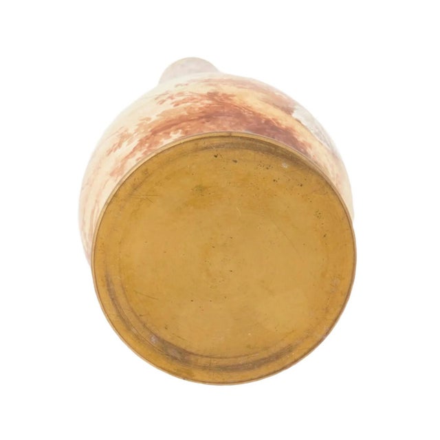 Antique Viennese Austrian Rococo Hand Painted Enamel Vase For Sale - Image 4 of 7