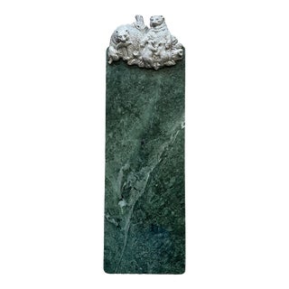 1980s Arthur Court Green Marble Cutting Board For Sale