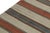 1950s 1950s Vintage Afghani Tribal Kilim Rug With Stripes For Sale - Image 5 of 7