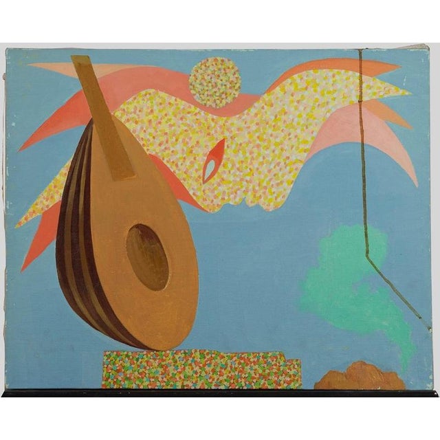 Mandolin is an original Contemporary artwork realized in the 1970s by the Italian artist Leo Guida (1992 - 2017). Original...