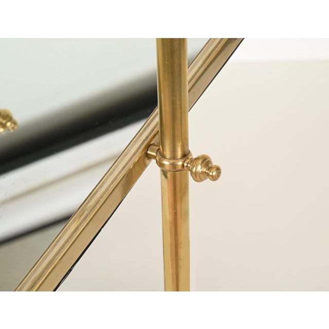 Italian Adjustable Vanity Mirror in Brass by Gio Ponti, 1950s For Sale - Image 11 of 15