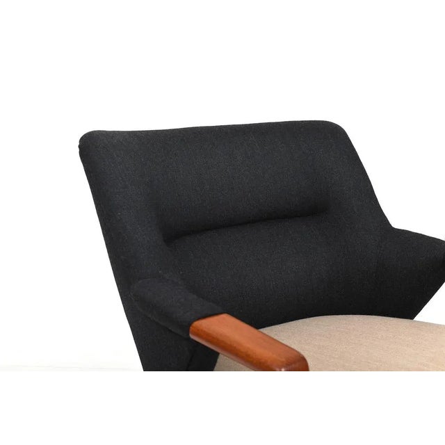 Beige Danish Easy Chair in Teak, 1960s For Sale - Image 8 of 12