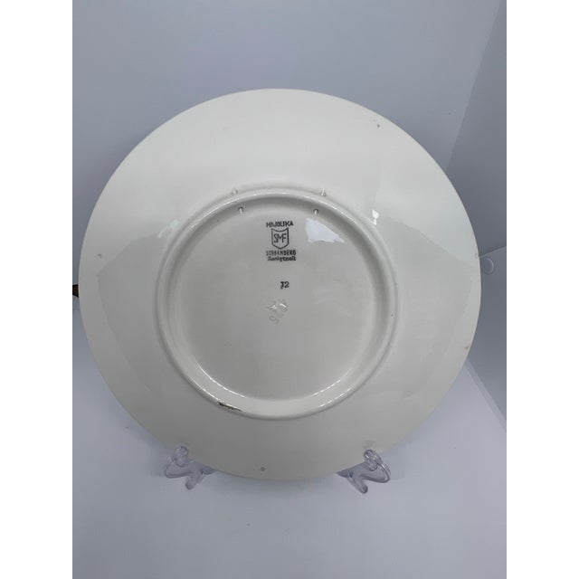 1950s Vintage German Majolica Bird of Prey Plate For Sale - Image 5 of 5