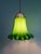 Gold Pendant Light in Scalloped Green Opaline Glass from Peill & Putzler, 1970s For Sale - Image 8 of 17