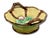 Ceramic Beautiful Antique Victorian Majolica Footed Basket Stytle Serving Bowl With Handles - Circa 1880s For Sale - Image 7 of 12