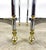 Vintage Mid 20th Century Hollywood Regency Brass, Chrome & Glass Italian Side Tables—a Pair For Sale In New York - Image 6 of 12