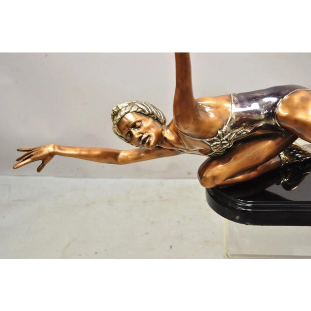 Late 20th Century Late 20th Century Federico Cardona Bronze Sculpture of Ballet Dancer on Marble Base 32/250 For Sale - Image 5 of 13