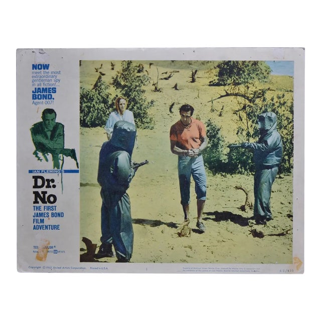 James Bond 007 Dr. No Original Lobby Card, UK, 1962 For Sale