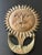 Mid-Century Modern Vintage Bronzed Solid Brass Sun & Moon Face Door Knocker 6.5x8.5" Heavy-Duty For Sale - Image 3 of 12
