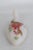 Fenton Art Glass Company Fenton Satin Glass Hand Painted Poinsettia Duck Christmas For Sale - Image 4 of 13