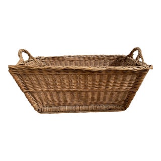 Vintage French Market Basket For Sale
