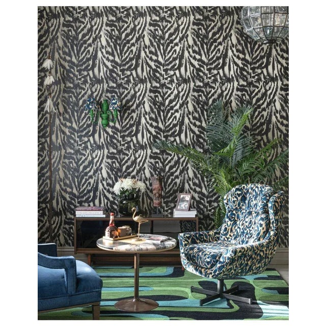 Mind the Gap Zebrato Rosa Wallpaper For Sale - Image 4 of 4