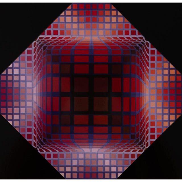 Victor Vasarely (1906-1997) DELL-2 Heliogravure after a work by the artist On heavy paper, 27 x 27 cm (approx. 11 x 11...