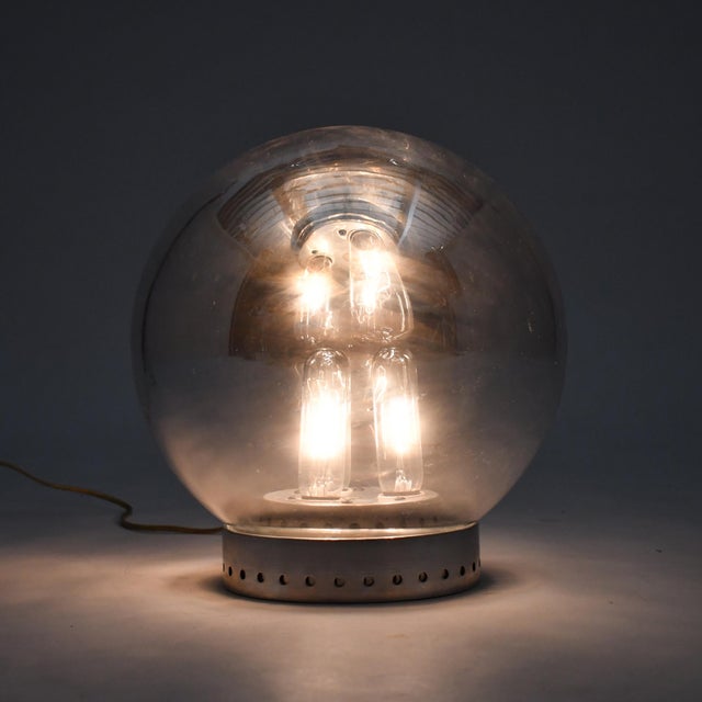 Robert Sonneman Mid 20th Century Robert Sonneman "Gazing Ball" Lamp For Sale - Image 4 of 12