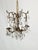 Offered for your consideration is an original Antique 4 Arm 4 Light Lovely Lavish Brass Cut Lead Glass Crystal Chandelier....