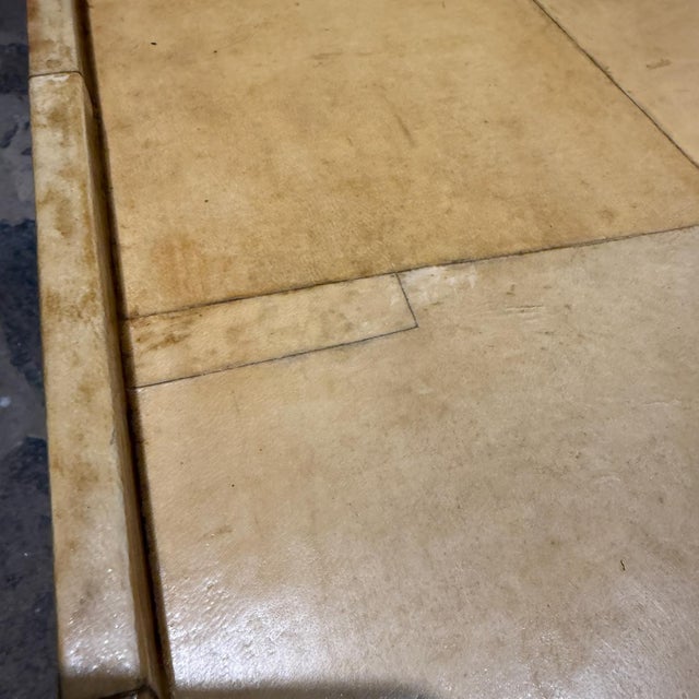 Animal Skin 1980s Goatskin Side Table Style of Karl Springer For Sale - Image 7 of 12