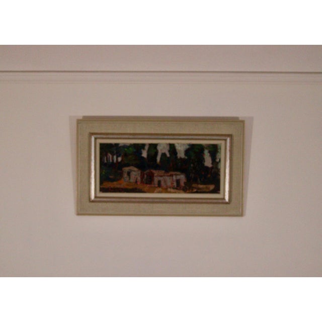 Bertil Wahlberg, Nestled Houses, 1960s, Oil on Canvas, Framed For Sale - Image 7 of 18