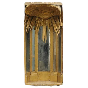 Italian 19th Century Giltwood Altar Piece With Cloudy Sun-Ray Motifs