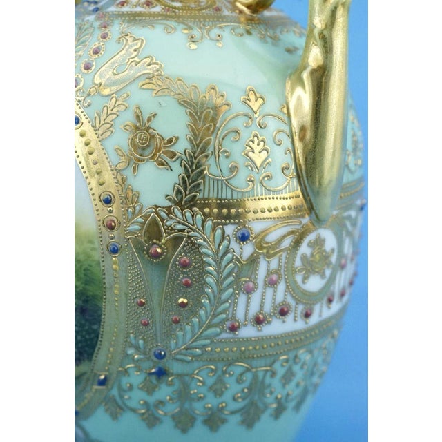20th Century Empire Japanese Porcelain Vases with Gold Moriage Decoration, Noritake, 1890s, Set of 2 For Sale - Image 17 of 18