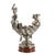 Victorian Antique Silver Plate Figural Liberty & Cherub Centerpiece Bowl on Marble Base, Circa 1890 For Sale - Image 3 of 11