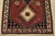 Yalameh Rug 1’10” X 2’11” Red Wool Vintage Tribal Hand-Knotted Carpet For Sale In Philadelphia - Image 6 of 8