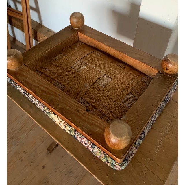 Mid-Century Modern Vintage Foot Stool, 1950s For Sale - Image 3 of 4